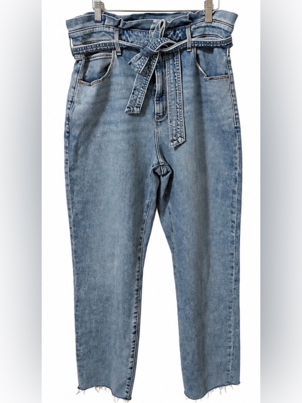 Abercrombie & Fitch Light Blue Slim Women's Jeans with Tie Waist